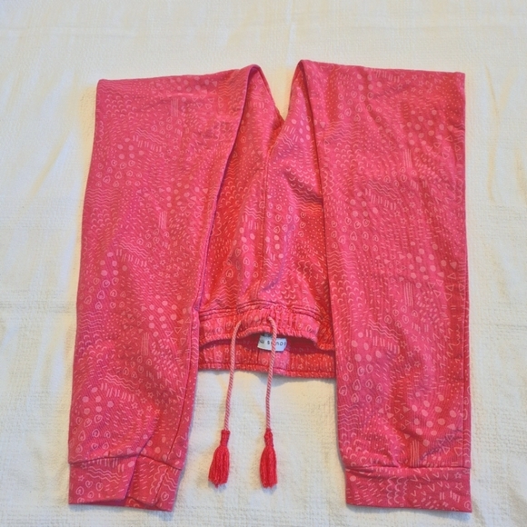 Souris Mini girls size 12 pink jogging pants, cute random prints allover, vguc - Picture 6 of 7